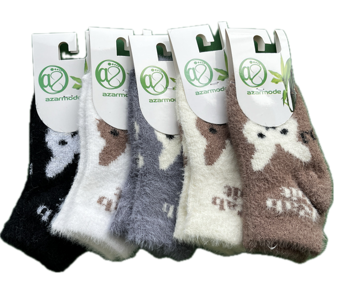 جوراب مچی موهر بچگانه رنگبندی طرح خرگوش سفید