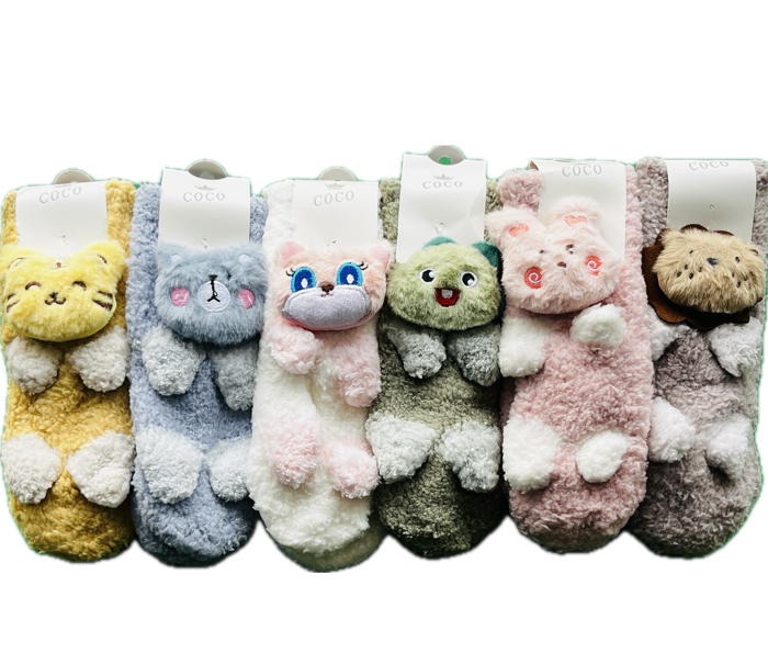 socks-199 جوراب بوکله بچگانه و زنانه زیر استپ دار عروسکی