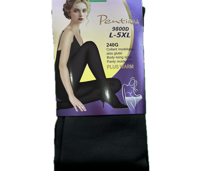 جوراب شلواری ۹۸۰۰ پنتی مشکی داخل خز دار اعلا