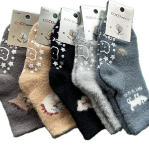 جوراب نیم ساق موهر بچگانه زیراستپ دار طرح های مختلف